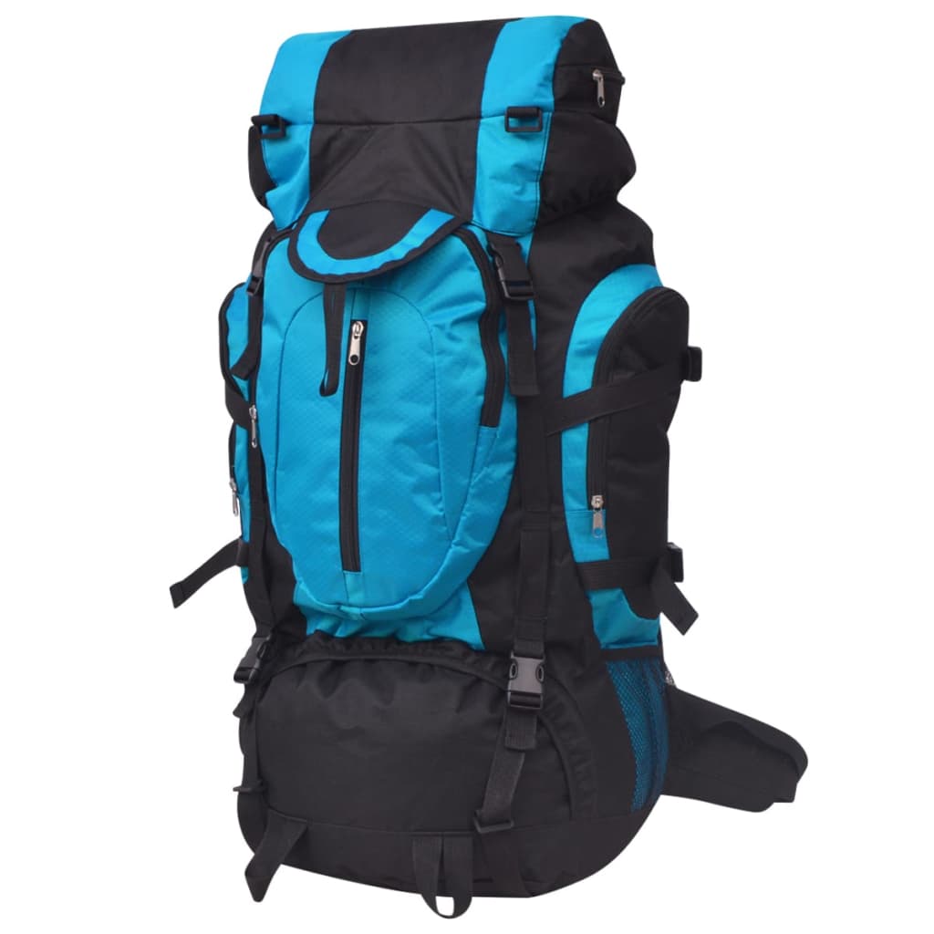 Rugzak hiking XXL 75 L zwart en