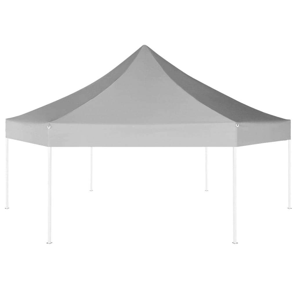 Partytent pop-up zeshoekig inklapbaar 3,6x3,1 m