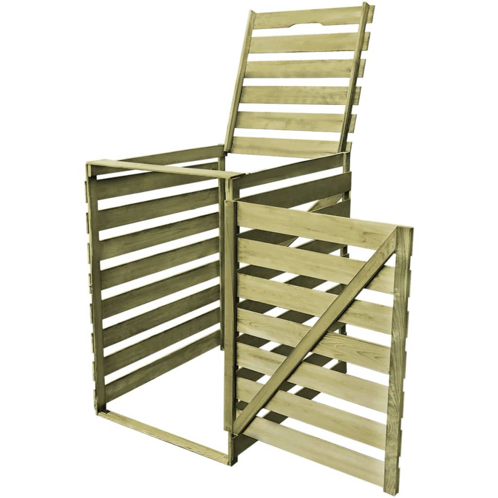 Conteneur de stockage triple 240 L bois imprégné