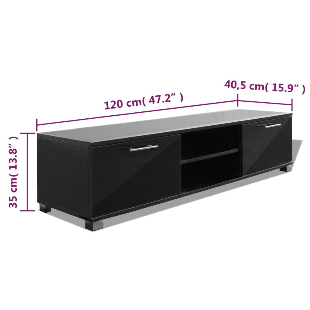 Meuble TV 120x40,5x35 cm