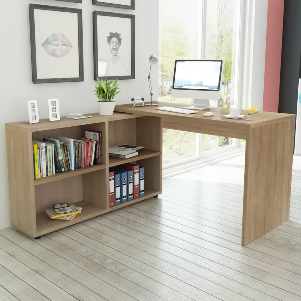 Bureau d'angle réalisé en bois