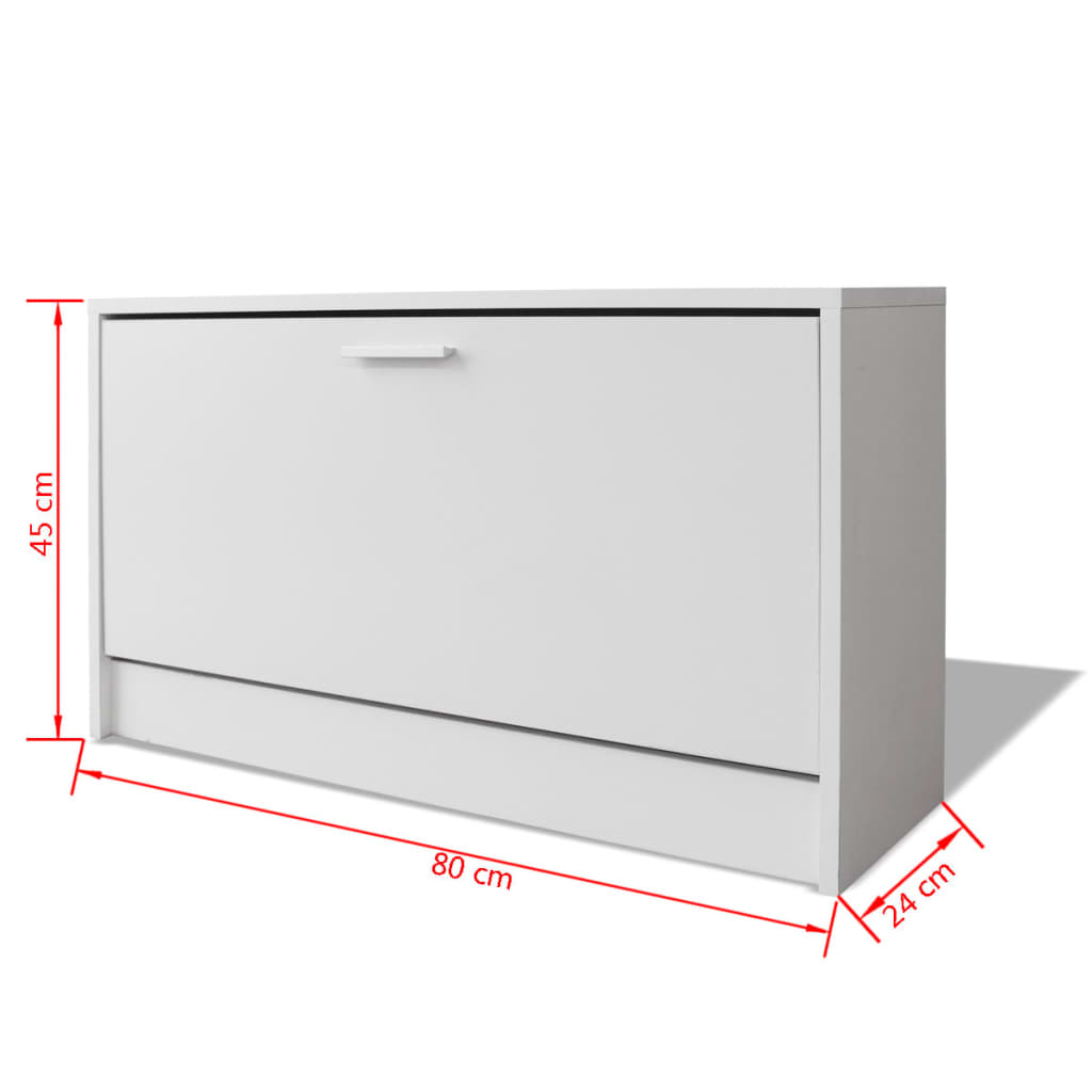 Schoenenbank 80x24x45 cm bewerkt hout