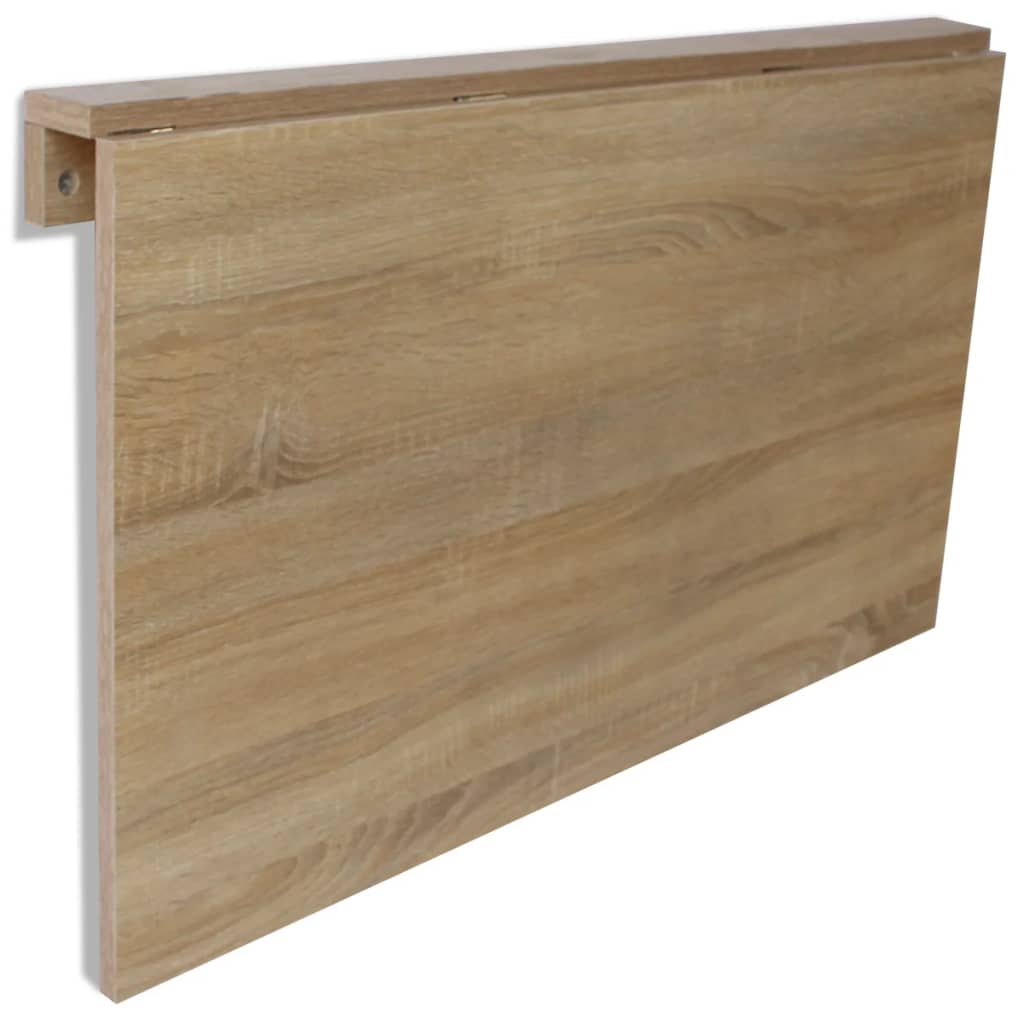 Wandtafel inklapbaar 100x60x56 cm bewerkt hout betongrijs