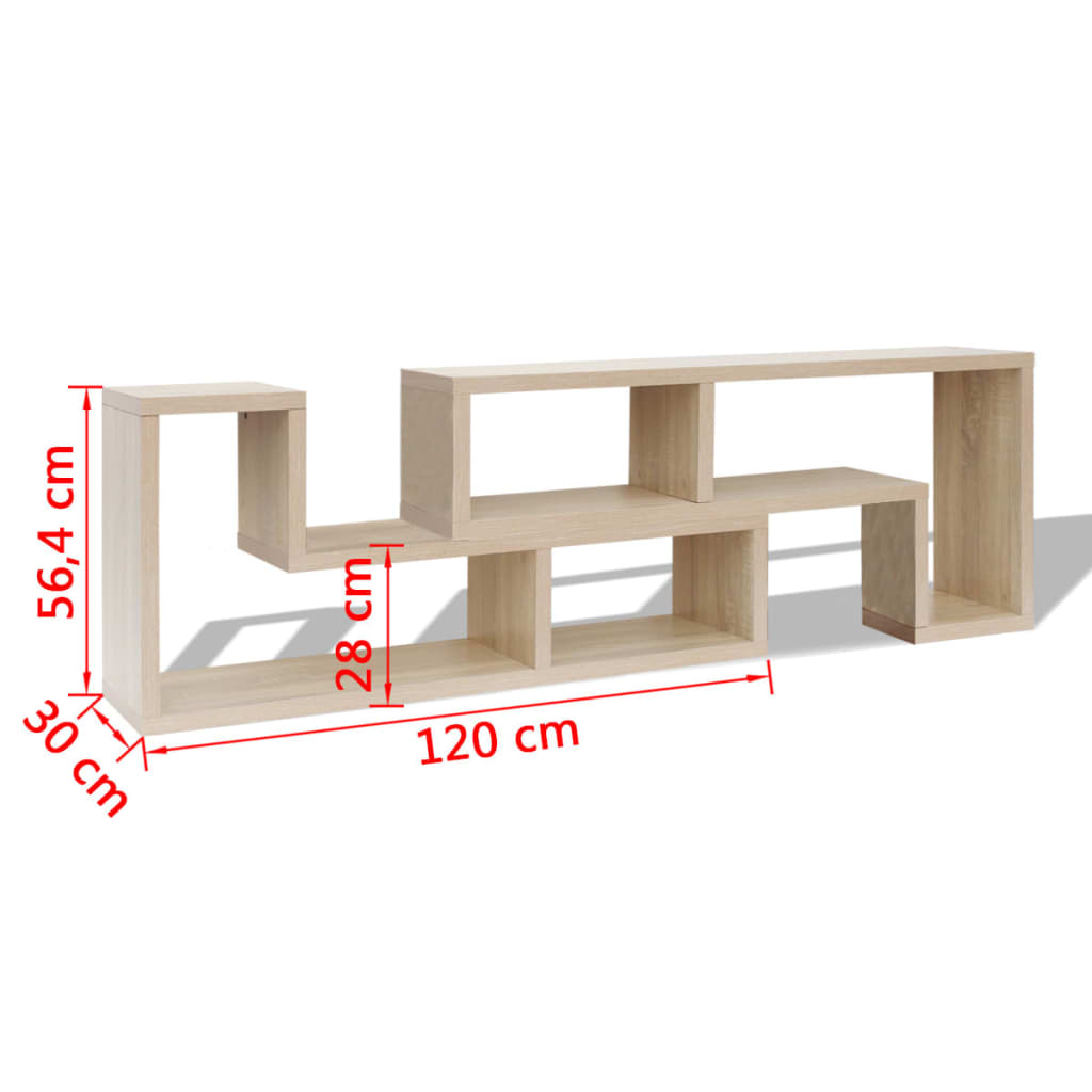 Meuble TV double en forme de L blanc