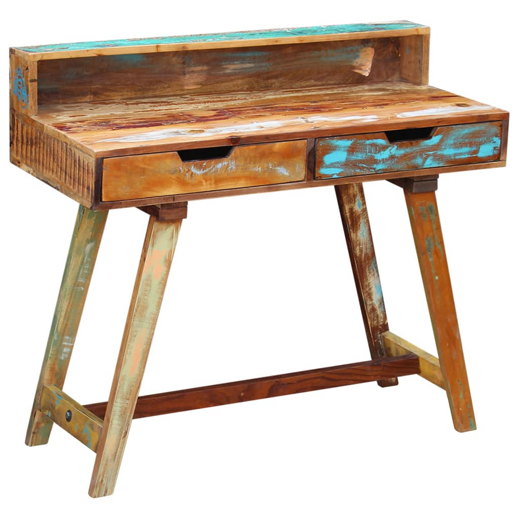 Bureau 100x45x90 cm bois de manguier brut massif