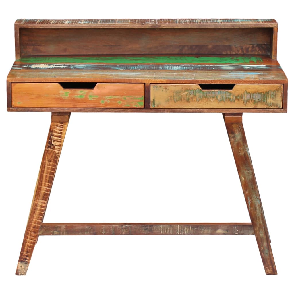 Bureau 100x45x90 cm massief ruw mangohout