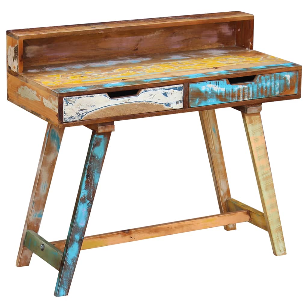 Bureau 100x45x90 cm bois de manguier brut massif