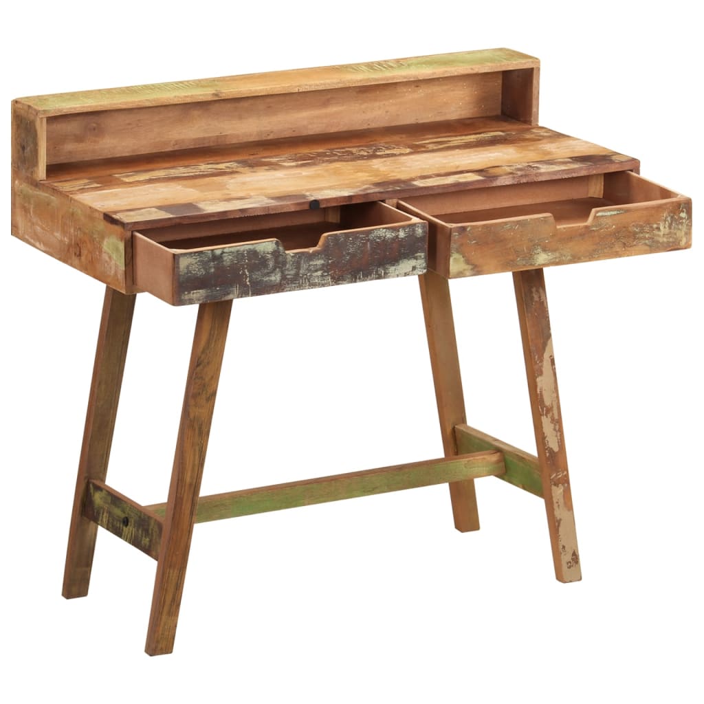 Bureau 100x45x90 cm bois de manguier brut massif