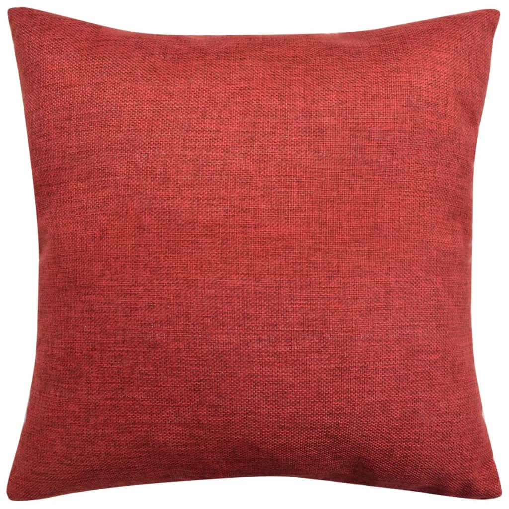 Housses de coussin aspect lin 50 x 50 cm 4 pièces