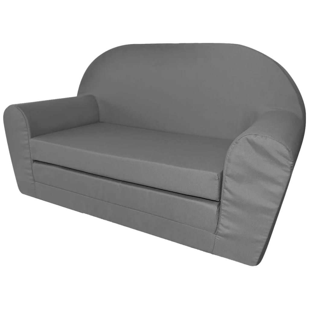 Chaise longue pour enfant pliante gris clair