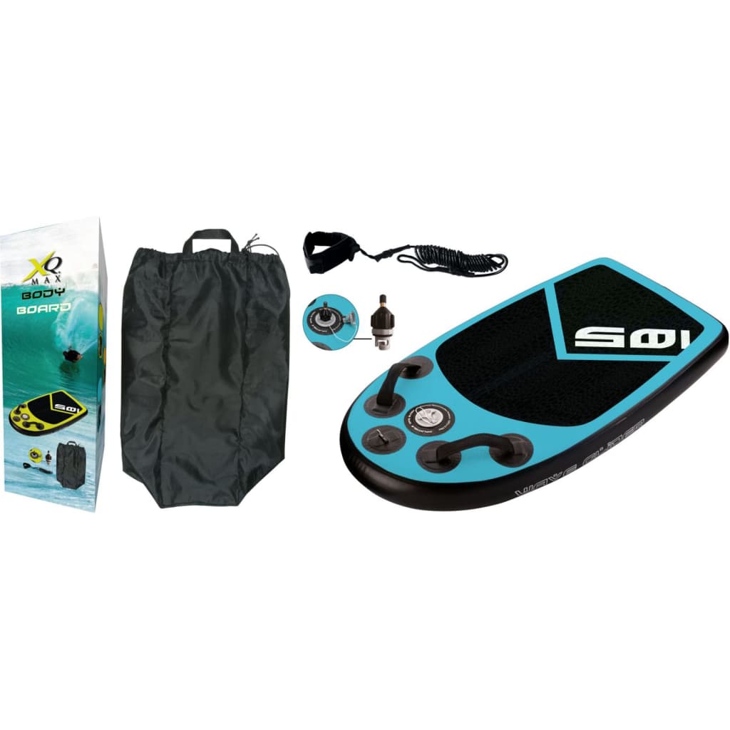 XQ Max Bodyboard 105x60x10 cm bleu et noir