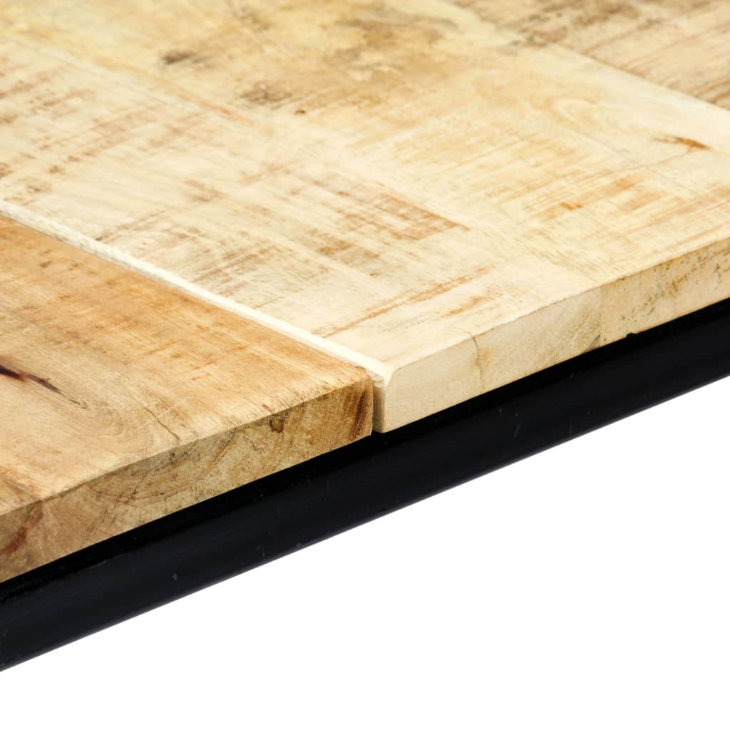 Table à manger 140x70x75 cm bois de manguier brut massif