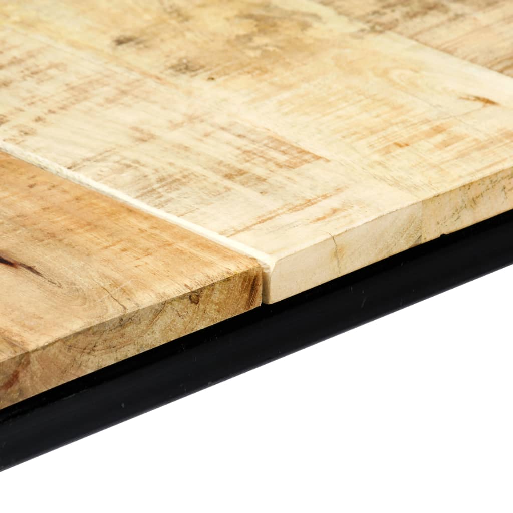 Eettafel 140x70x75 cm massief ruw mangohout