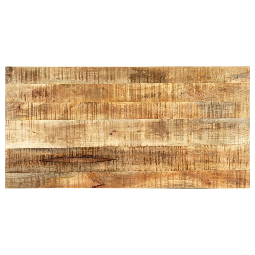 Table à manger 140x70x75 cm bois de manguier brut massif