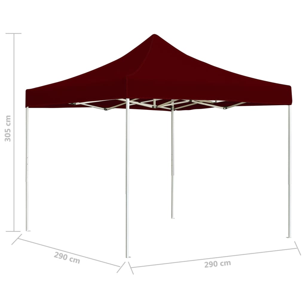 Partytent professioneel inklapbaar 3x3 m aluminium