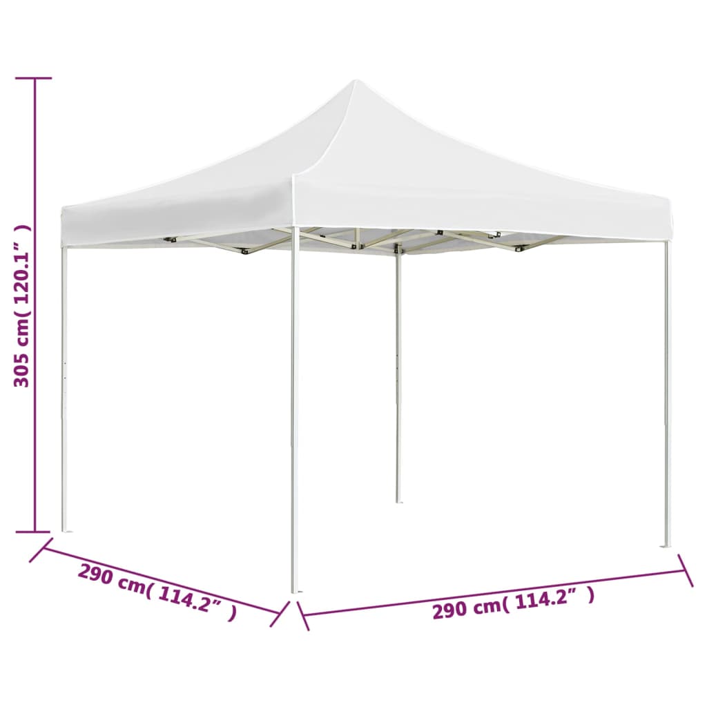 Partytent professioneel inklapbaar 3x3 m aluminium