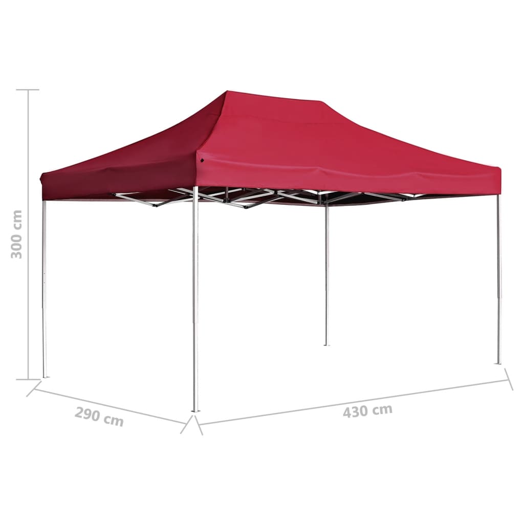 Partytent professioneel inklapbaar 3x3 m aluminium