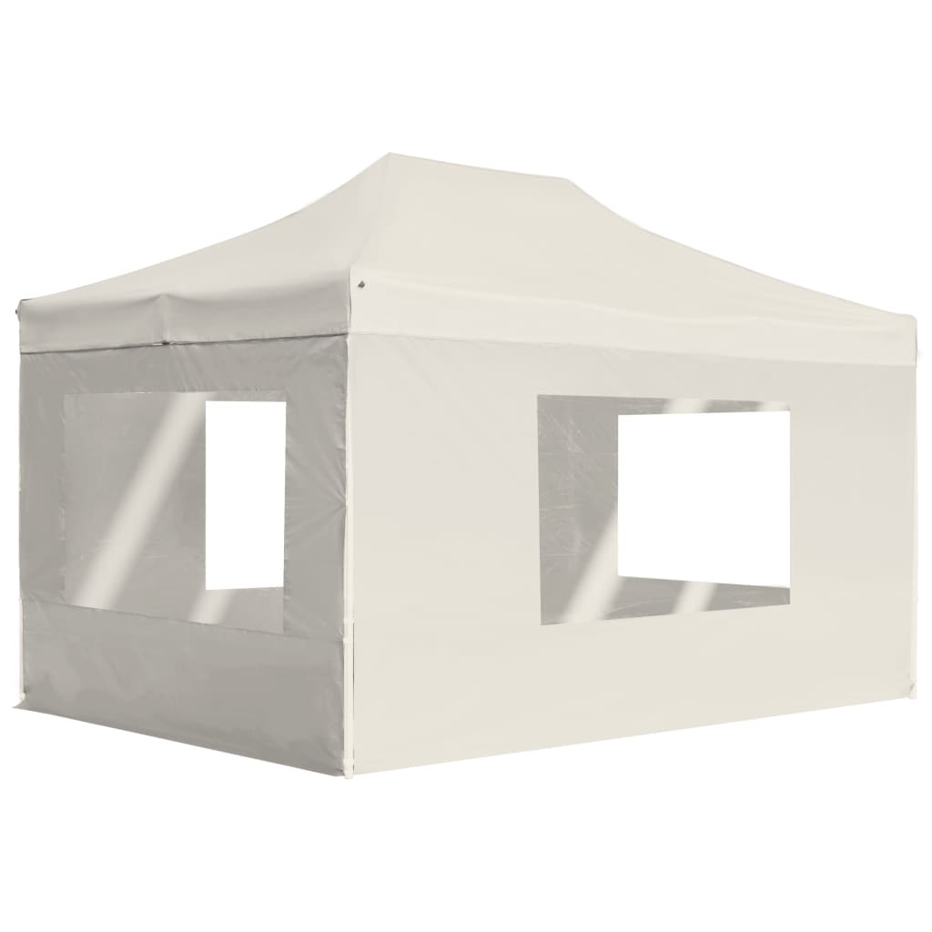 Partytent inklapbaar met wanden 4,5x3 m aluminium