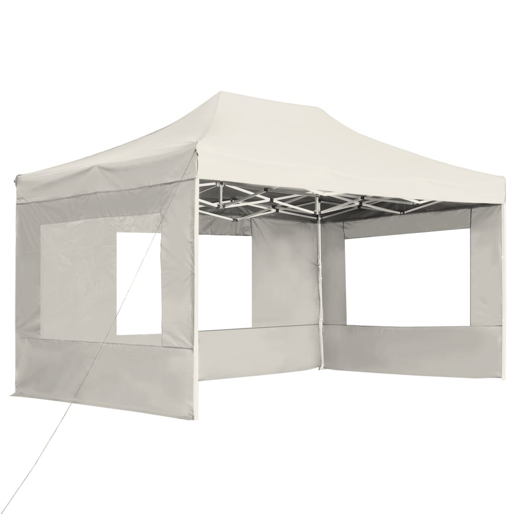 Partytent inklapbaar met wanden 4,5x3 m aluminium