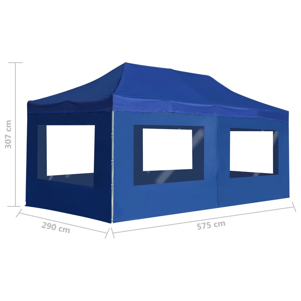 Partytent inklapbaar met wanden 4,5x3 m aluminium