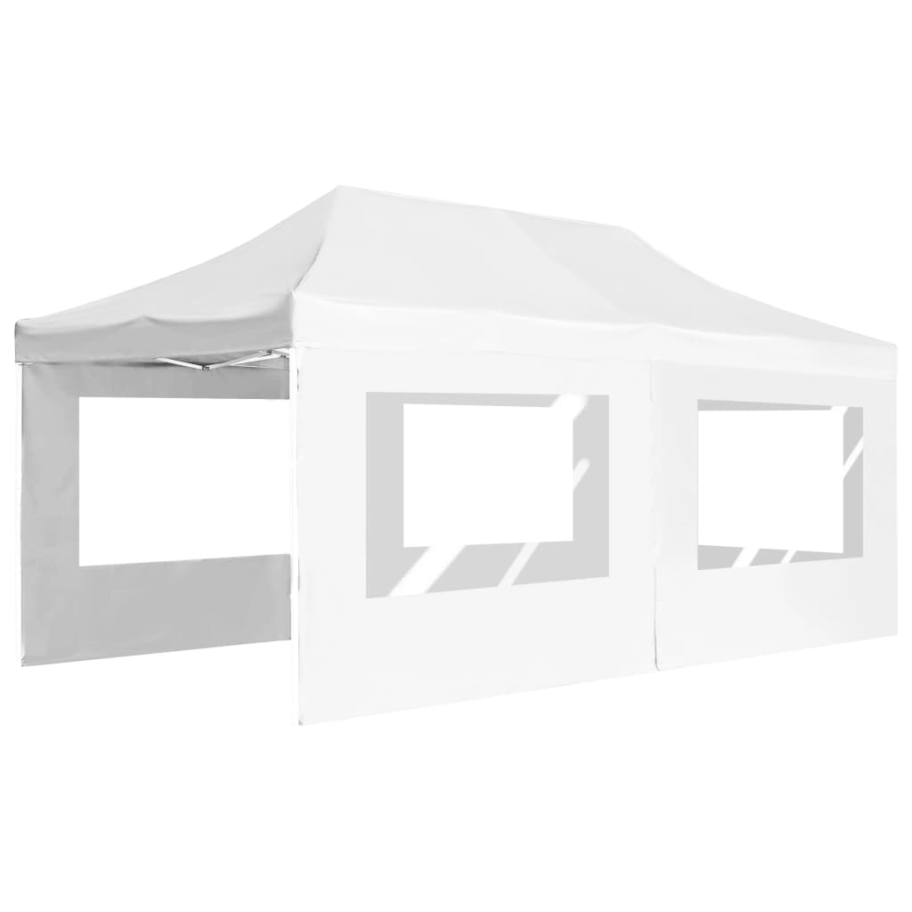 Partytent inklapbaar met wanden 4,5x3 m aluminium