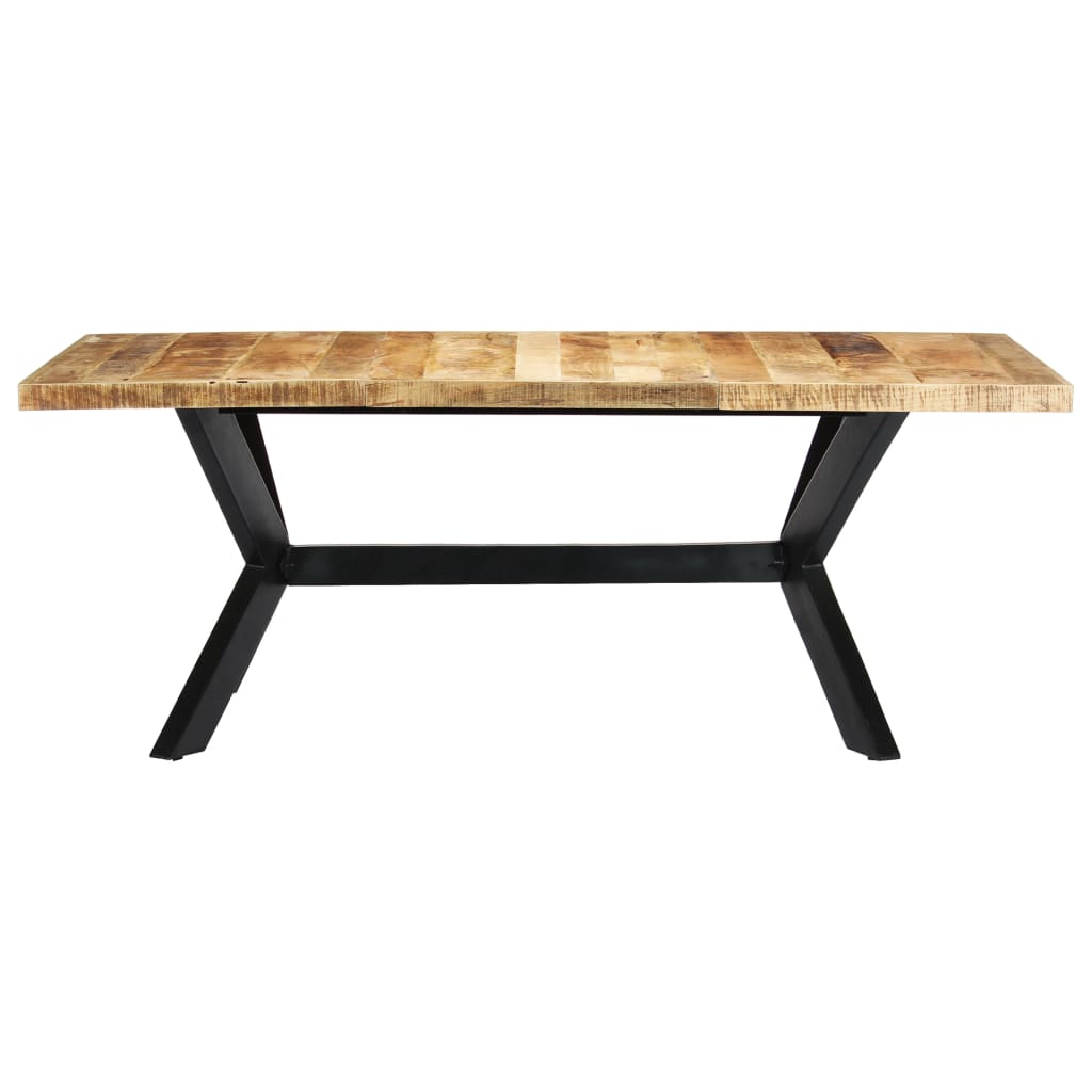 Eettafel 200x100x75 cm massief mangohout