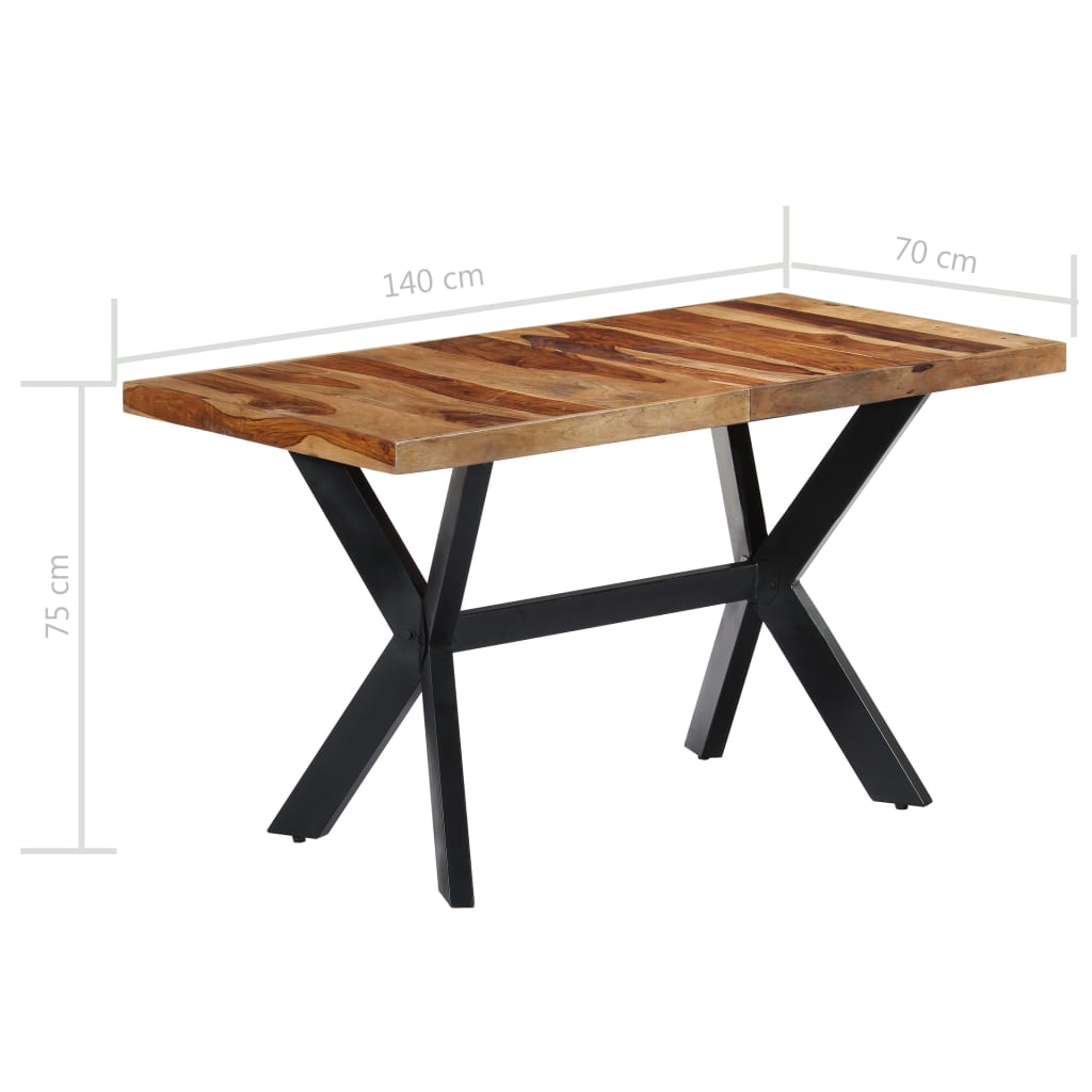 Table à manger 200x100x75 cm en bois de manguier massif