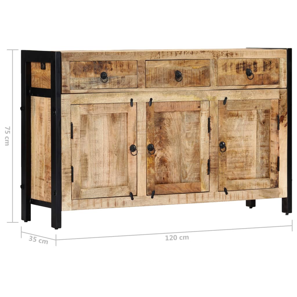 Dressoir 120x35x75 cm massief acaciahout