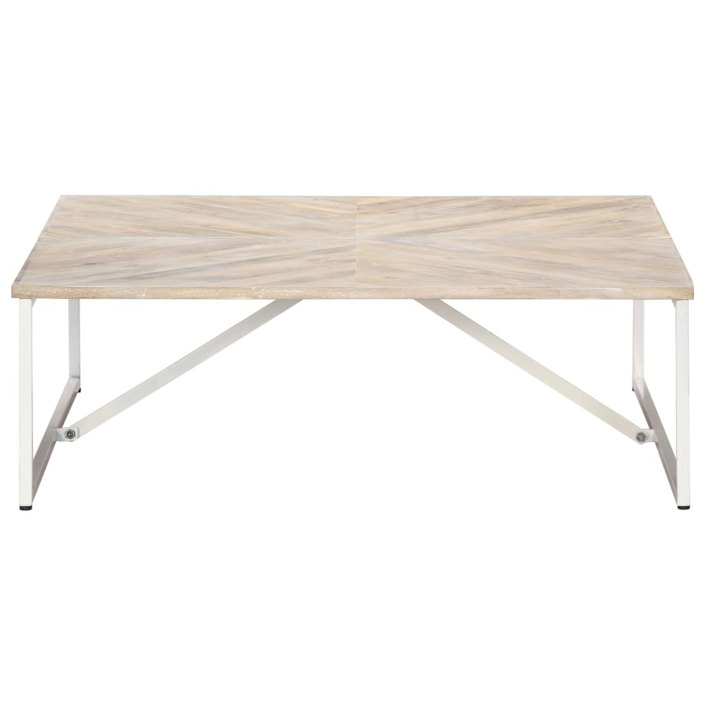 Table basse 110x110x36 cm en bois d'acacia massif