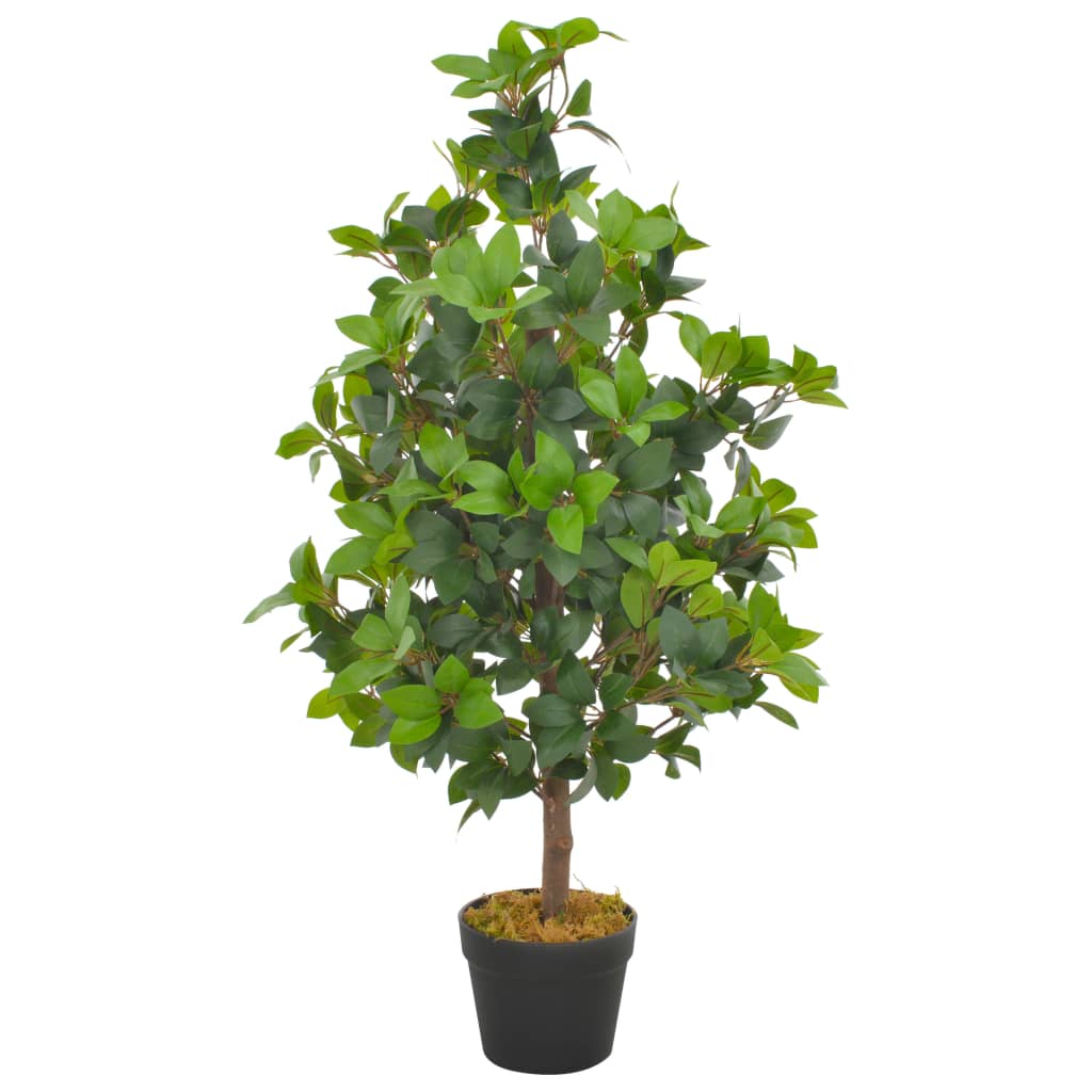 Plante artificielle avec pot de laurier 40 cm vert