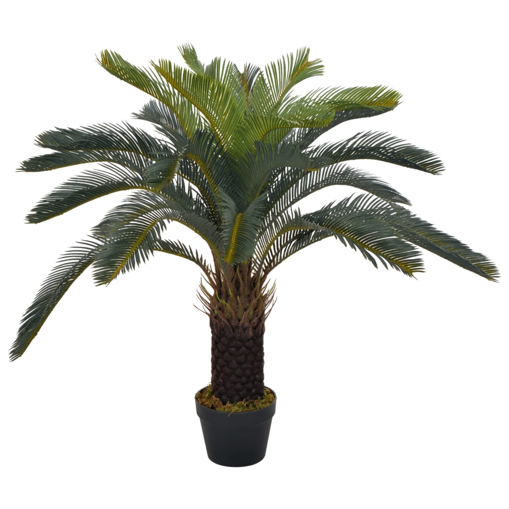 Plante artificielle avec pot palmier cycas 125 cm vert