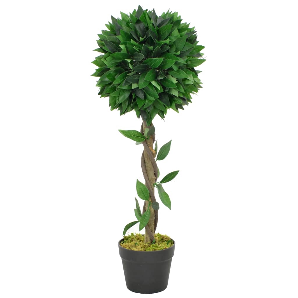 Plante artificielle avec pot de laurier 130 cm vert