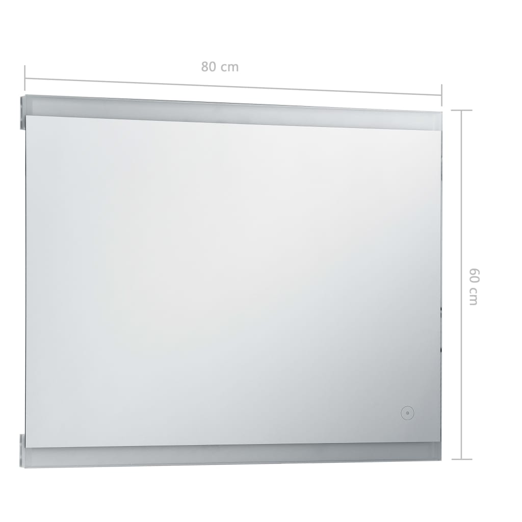 Badkamerspiegel LED met aanraaksensor 100x60 cm