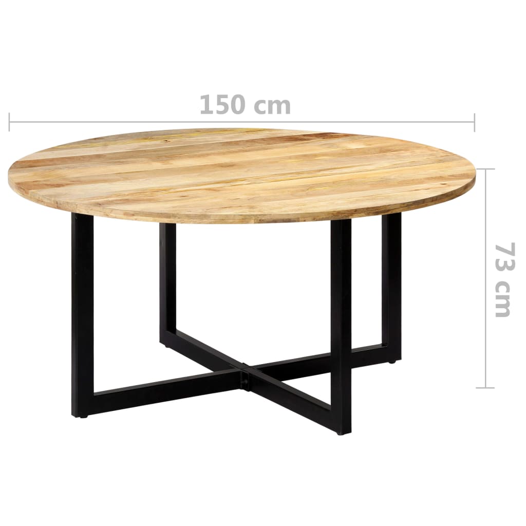 Table à manger 150x75 cm bois massif recyclé