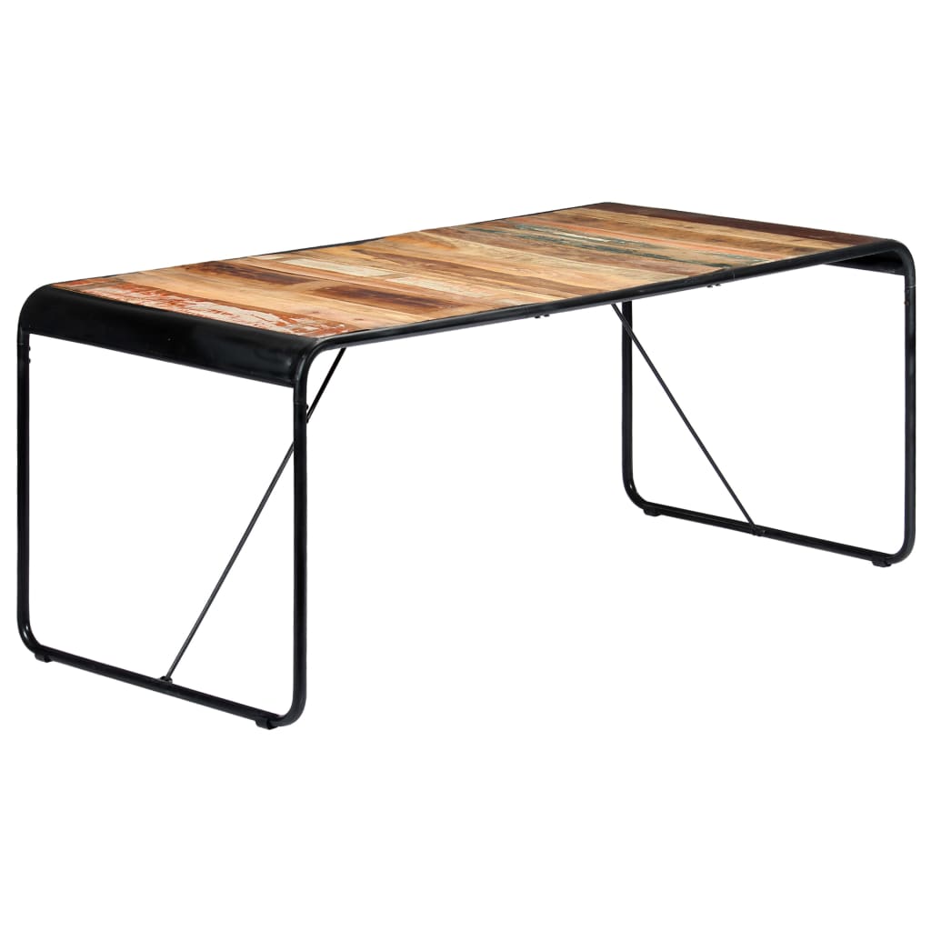 Eettafel 118x60x76 cm massief gerecycled hout