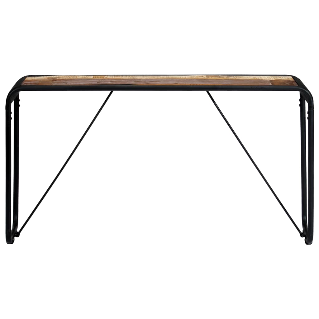 Table console 140x35x76 cm bois de manguier massif brut