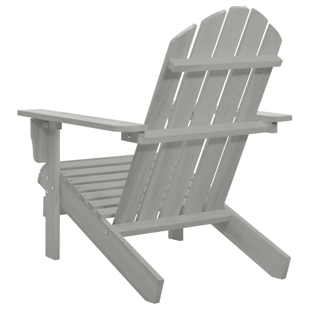 Chaise de jardin Adirondack en bois de pin massif vert