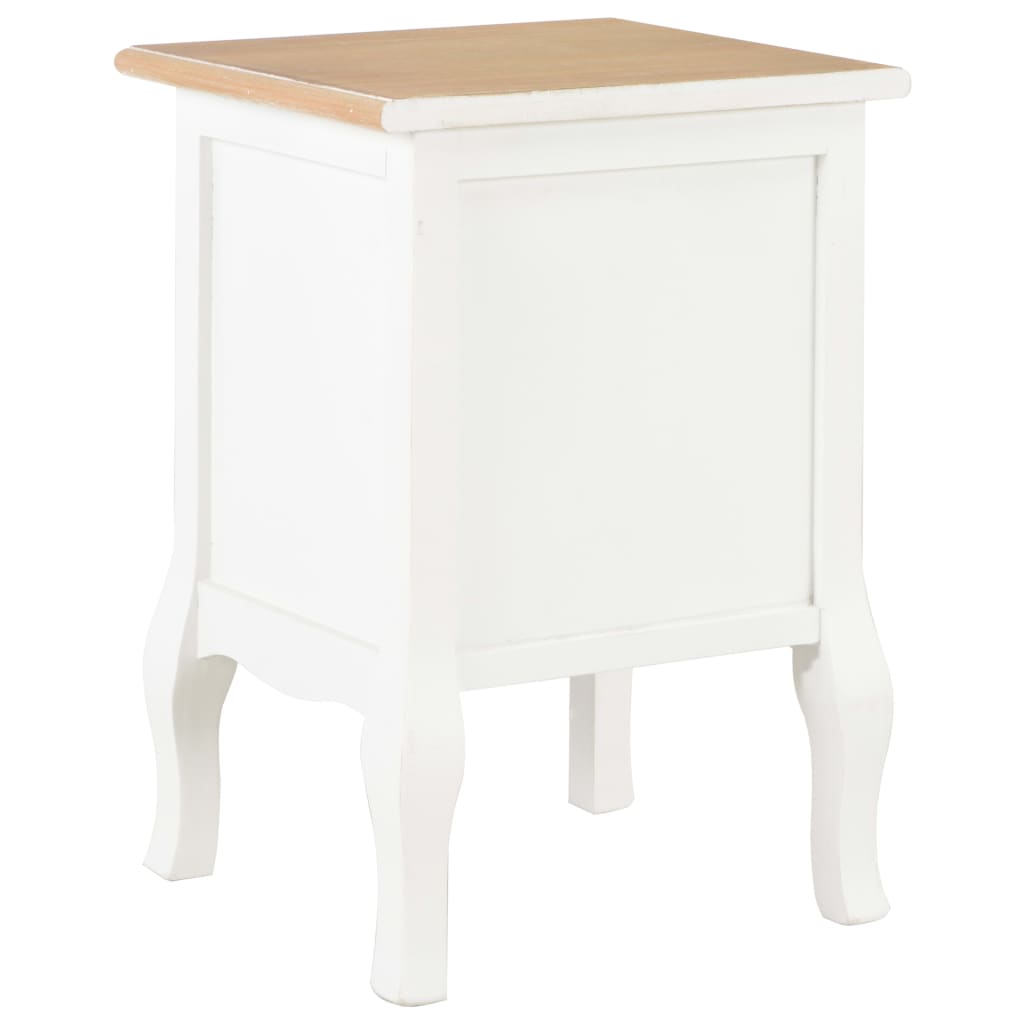 Tables de chevet 2 pcs avec 2 tiroirs MDF