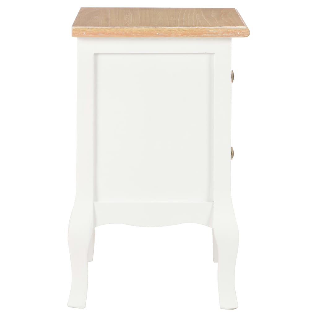 Tables de chevet 2 pcs avec 2 tiroirs MDF