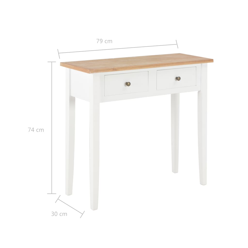 Table d'appoint 79x30x74 cm bois