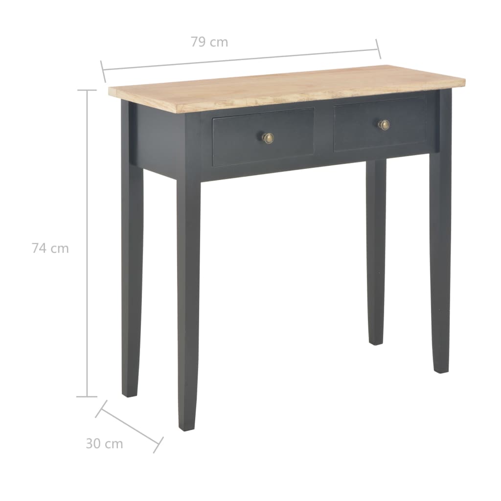 Table d'appoint 79x30x74 cm bois