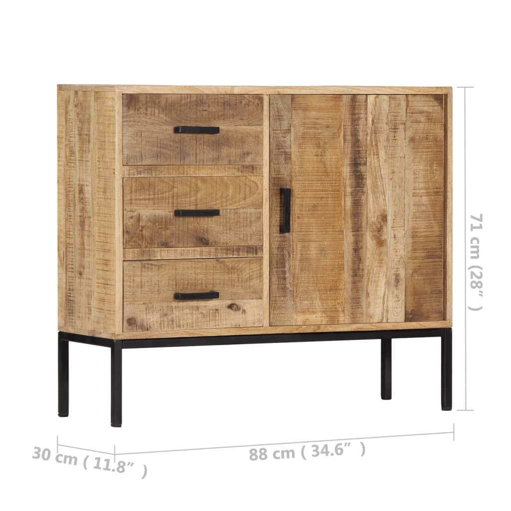 Dressoir 88x30x73 cm massief gerecycled hout