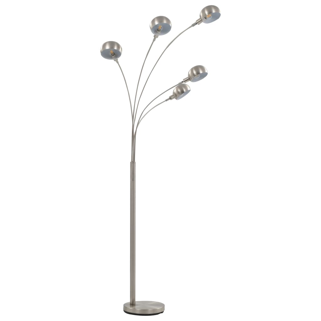 Lamp staand 5xE14 200 cm zwart en goud