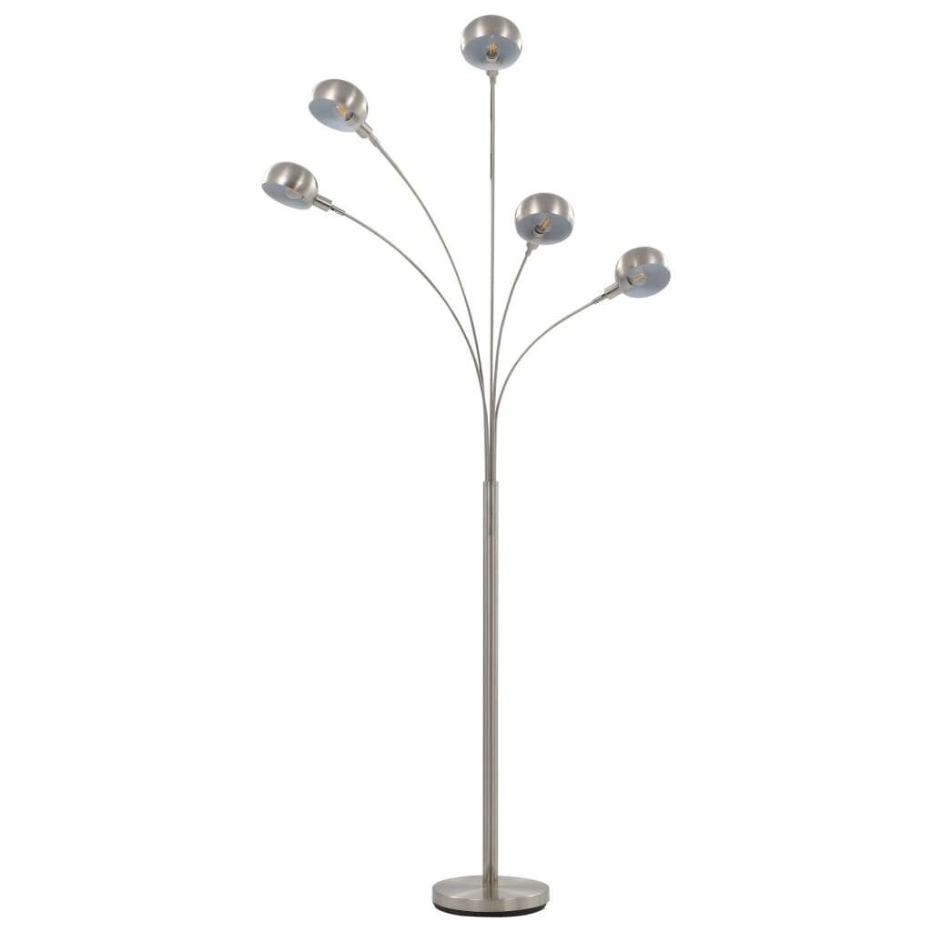 Lamp staand 5xE14 200 cm zwart en goud