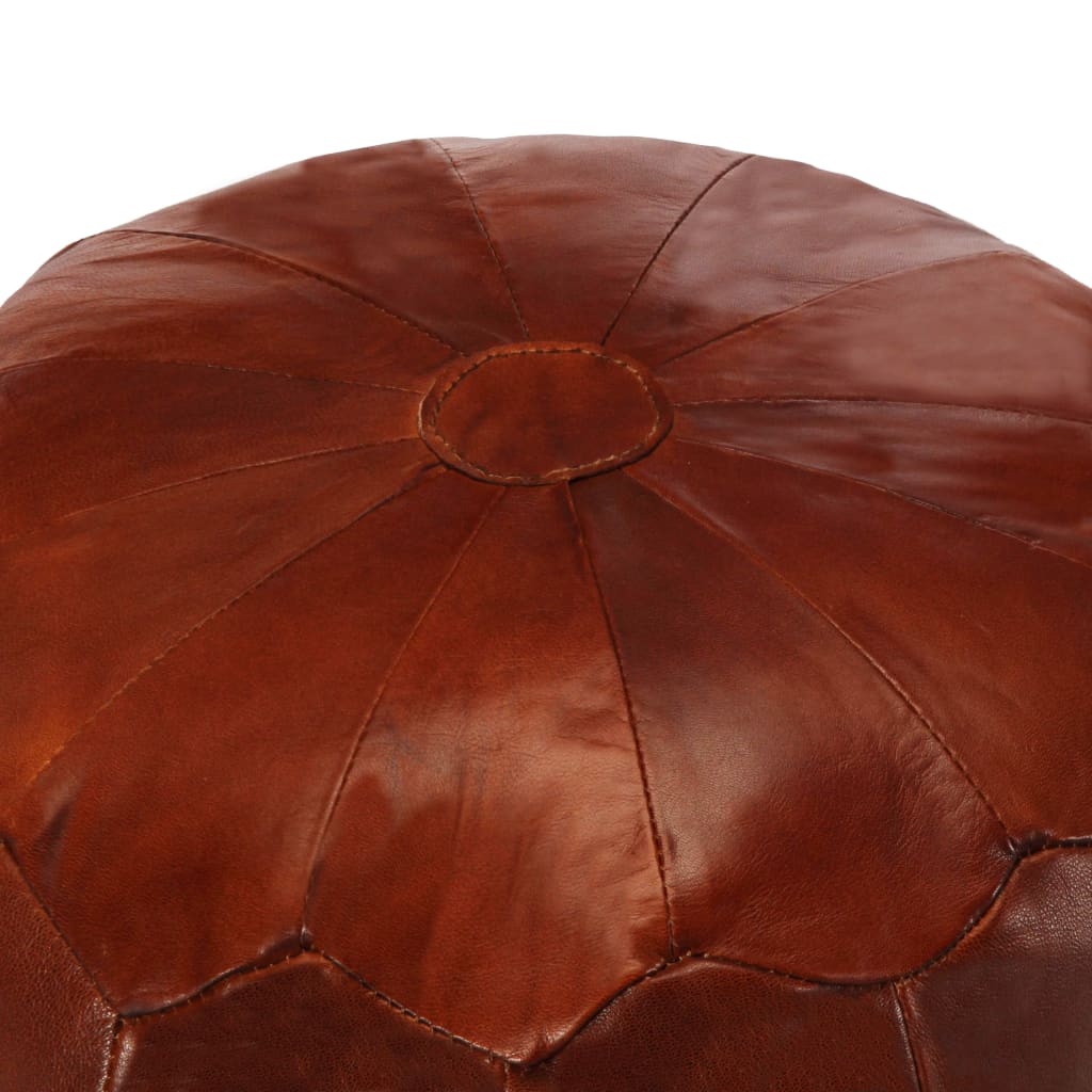 Pouf 40x35 cm véritable peau de chèvre