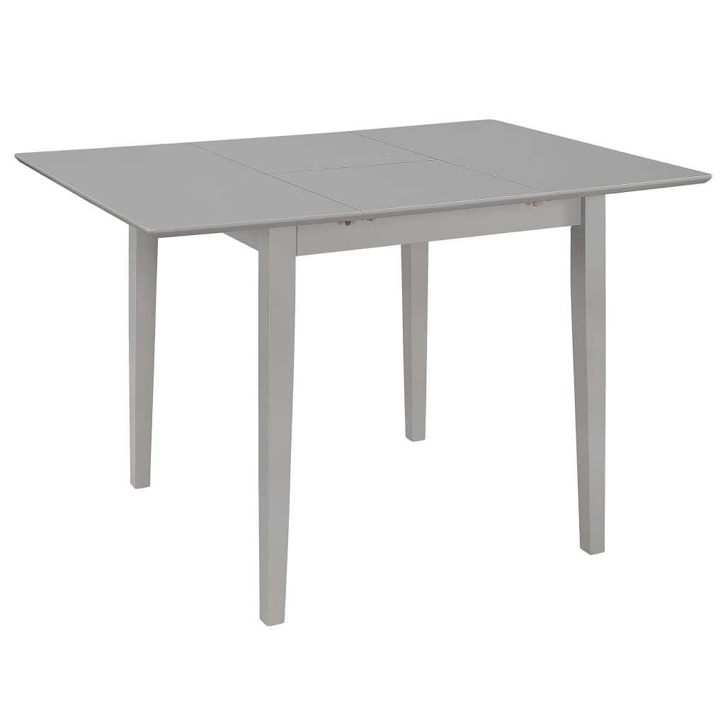 Table à manger extensible (80-120)x80x74 cm MDF gris