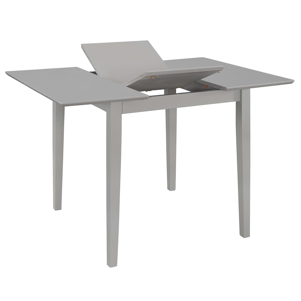 Table à manger extensible (80-120)x80x74 cm MDF gris