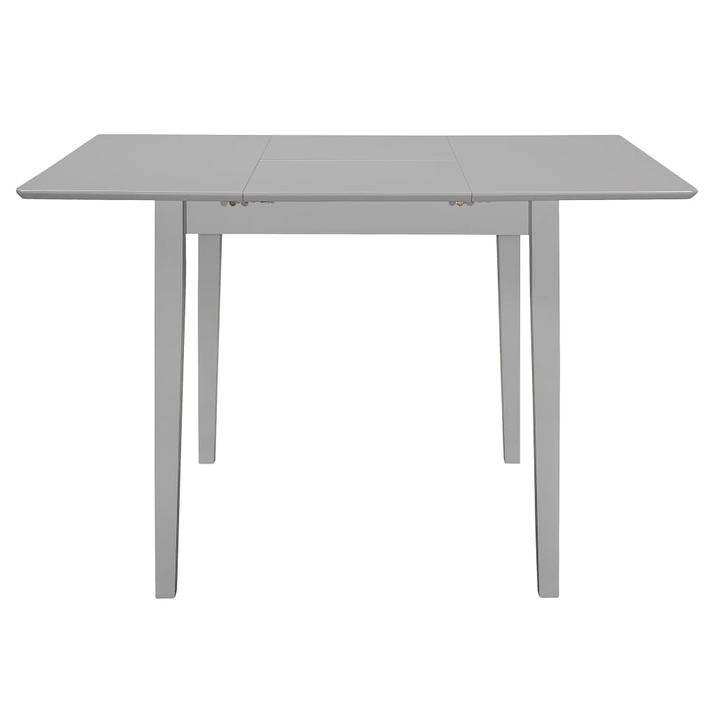 Table à manger extensible (80-120)x80x74 cm MDF gris