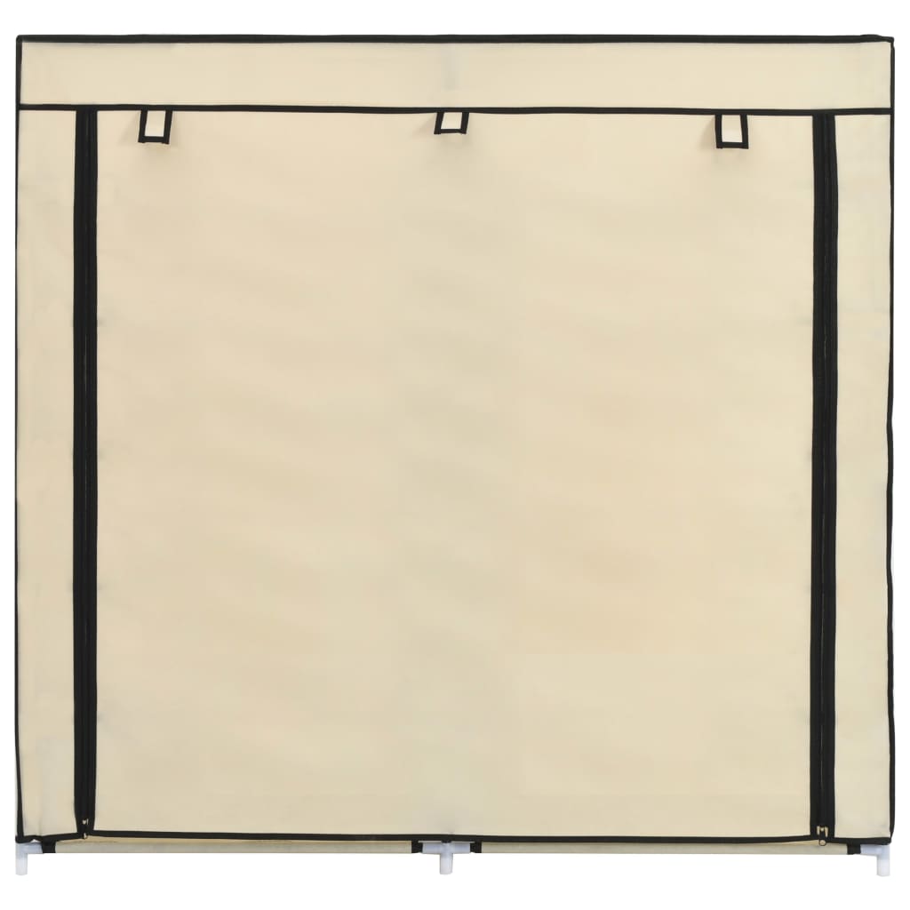 Schoenenkast met hoes 115x28x110 cm stof