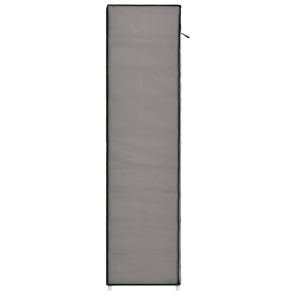 Schoenenkast met hoes 115x28x110 cm stof